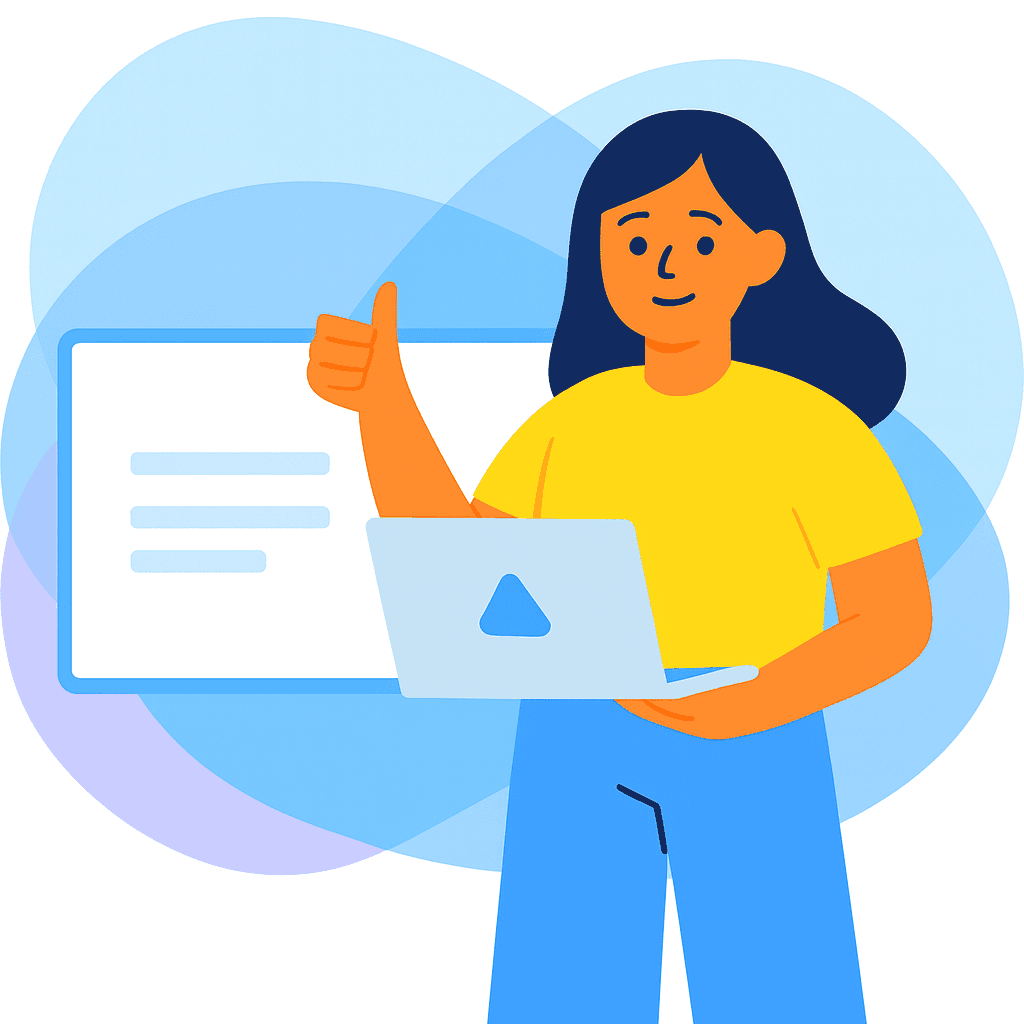 Illustration: Website-Baukasten mit KI